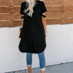 Ασύμμετρη μπλούζα με cut outs μαύρη