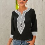 Φολκλόρ μπλούζα με μεγάλο κέντημα