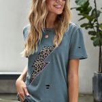 Thunder print t-shirt