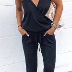 V neck ολόσωμη φόρμα