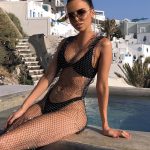 Bandage φόρεμα με δίχτυ μαύρο