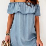 Light blue jumper dress