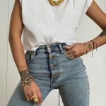 Μονόχρωμο padded top λευκό