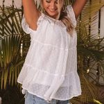 Peplum shirt με βολάν