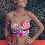 Tankini fluo flowers