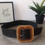 Καλοκαιρινή ζώνη με ξύλινη λεπτομέρεια