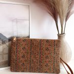 Ethnic clutch με φελλό
