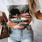 Old cars printed t-shirt