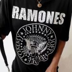 Ramones print φόρεμα