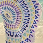 Στρογγυλή πετσέτα παραλίας