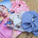 Funky πολύχρωμα scrunchies