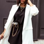 Oversized longline blazer λευκό