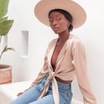 Majestic sand crop top