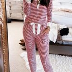 Loungewear ριγέ σετ