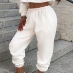 Casual workout παντελόνι λευκό