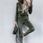 Bodycon velvet σετ