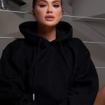 Oversized hoodie με κουκούλα