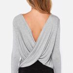 Casual πολυμορφικό τοπ γκρι