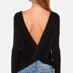 Casual πολυμορφικό τοπ μαύρο