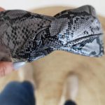 Snakeskin print headband
