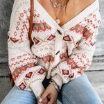 Boho ζακέτα με vintage κουμπιά