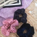 Urban leather scrunchies