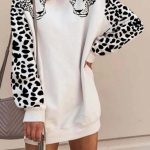 Leopard details μπλουζοφόρεμα