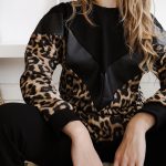 Leopard n leather details τοπ