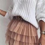 Mini φούστα με τούλι