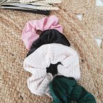 Urban leather scrunchies