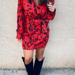 Εμπριμέ wrap dress