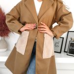 Παλτό με γούνινες τσέπες