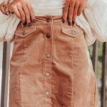 Κοτλέ μίνι φούστα