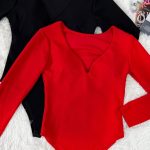 Deep V neck κορμάκι