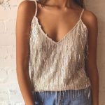 Glam fringe τοπ