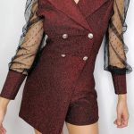 Suit playsuit με διαφάνεια