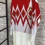 Printed ζιβάγκο μπλουζοφόρεμα κόκκινο