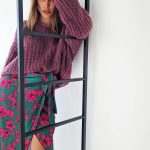 Slit floral φούστα