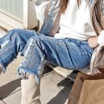 Ankle cut τζιν με σκισίματα