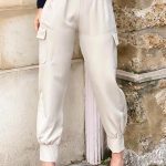 Cargo παντελόνι με αλυσίδα μπεζ