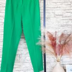 Cigarette παντελόνι με πιέτες πράσινο