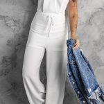 V neck jumpsuit