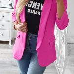 Casual stylish blazer φούξια