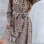 70s wrap φόρεμα