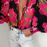 Πουκάμισο floral με balloon μανίκια