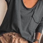 Casual μακρυμάνικο τοπ γκρι