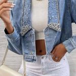 Τζιν μπουφάν με strass