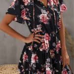 Chiffon floral φόρεμα