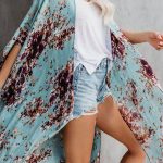 Floral loose κιμονό