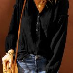 Loose hippie τοπ μαύρο